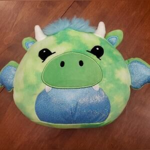 Cuddly Crew tie dye‎ dragon soft pet plushy